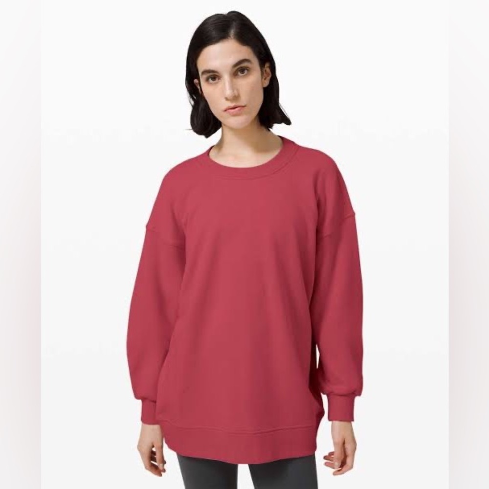 GUC Lululemon Perfectly Oversized Crew, Chianti, Size 4